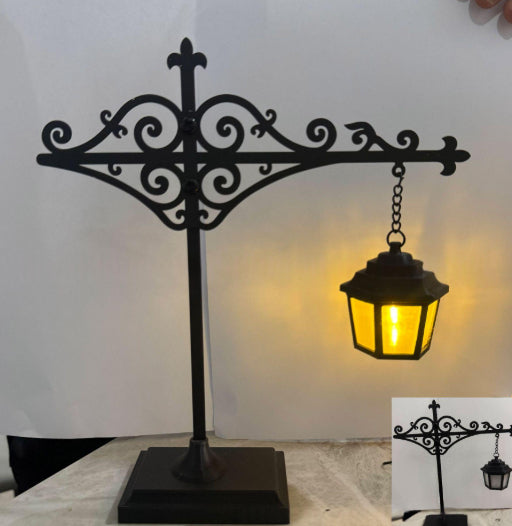 Mini Bookshelf Light - Round Lantern - Stand